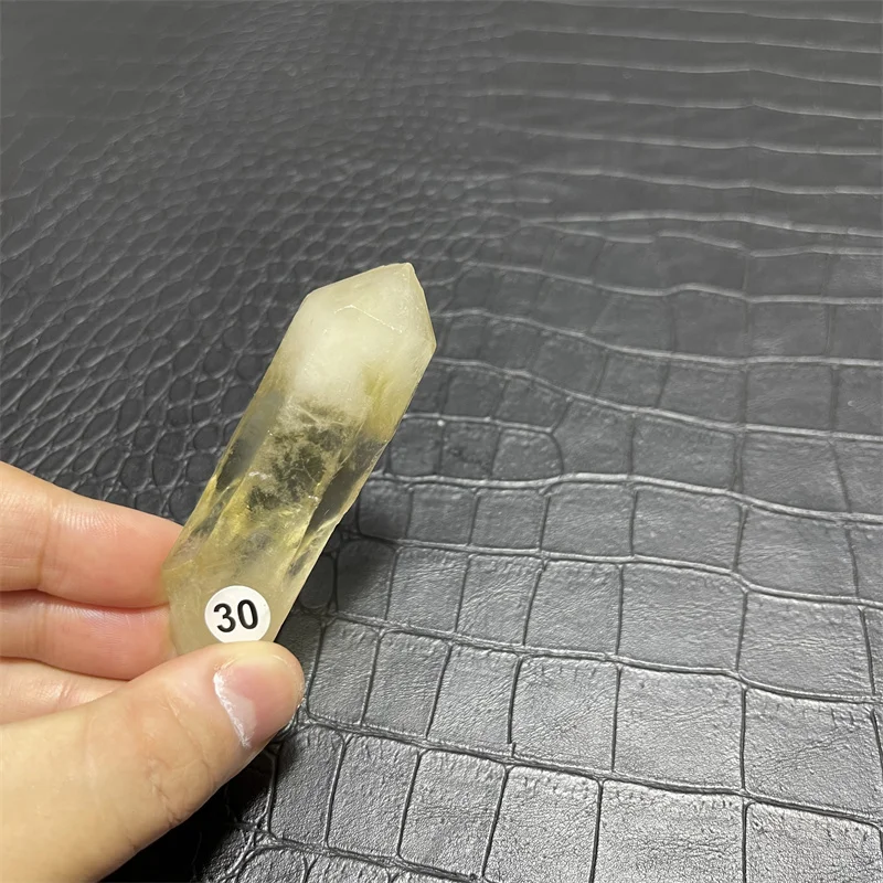 Hot for sale!Natural yellow crystal wand point crystal smoky topaz point reiki healing as a gift view 4