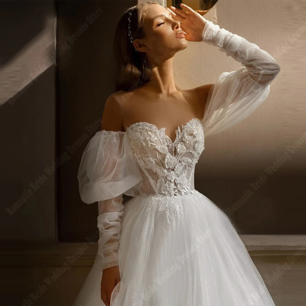 Abiti da sposa da donna con colletto a cuore Abiti da sposa sexy a-line Plus Size Banchetto di fidanzamento Abiti da sposa 2025 Personalizzato