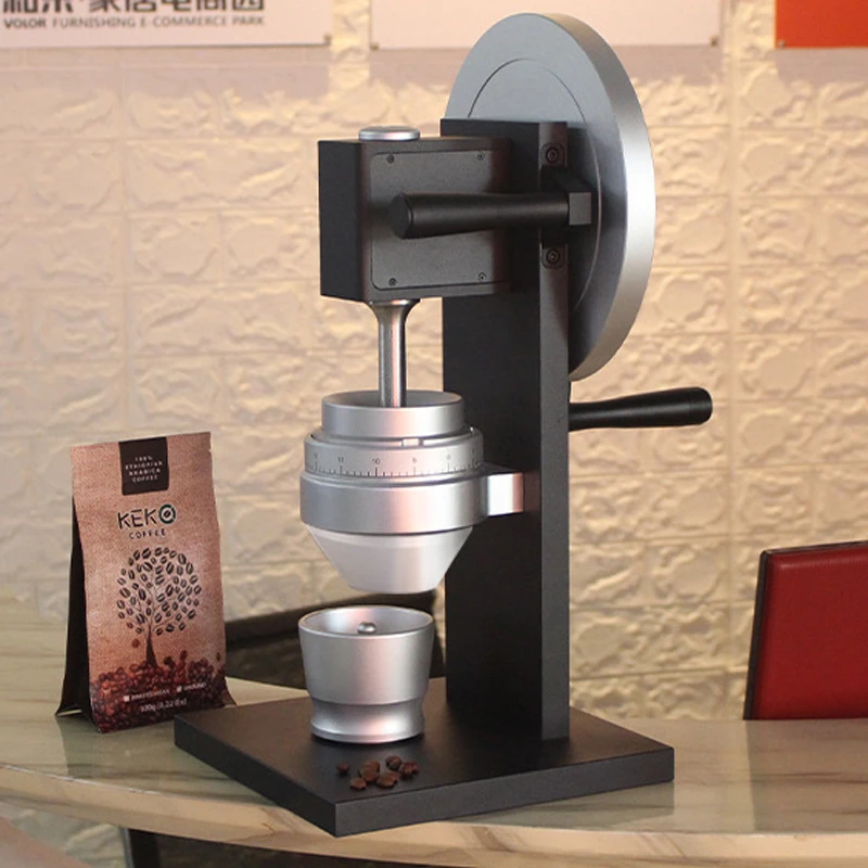 طاحونة القهوة اليدوية 83 مللي متر نتوءات مخروطية الفولاذ المقاوم للصدأ لدغ الثقيلة اسبريسو مطحنة حبوب البن