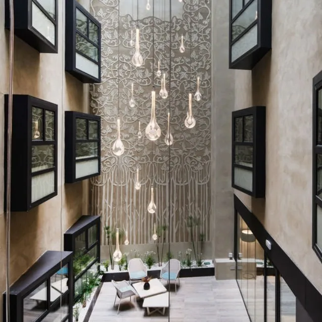 

Hotel, creative, handmade, glazed, chandelier