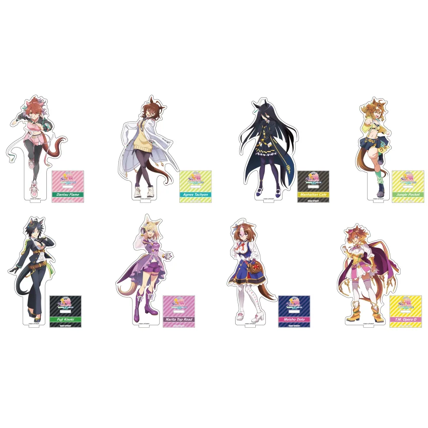 Juego Jungle Pocket Agnes Tachyon Dantsu Flame Fuji Kiseki Meisho Doto muñeco con soporte acrílico figura de Anime modelo Cosplay juguete para regalo