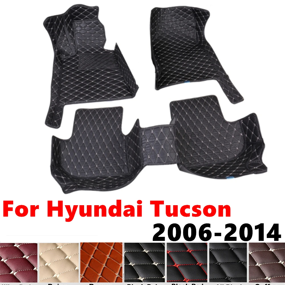 

Автомобильные коврики для Hyundai Tucson 2014 2013 2012 11-2006, подходят для передних и задних напольных вкладышей, накладки на ножки, аксессуары для интерьера