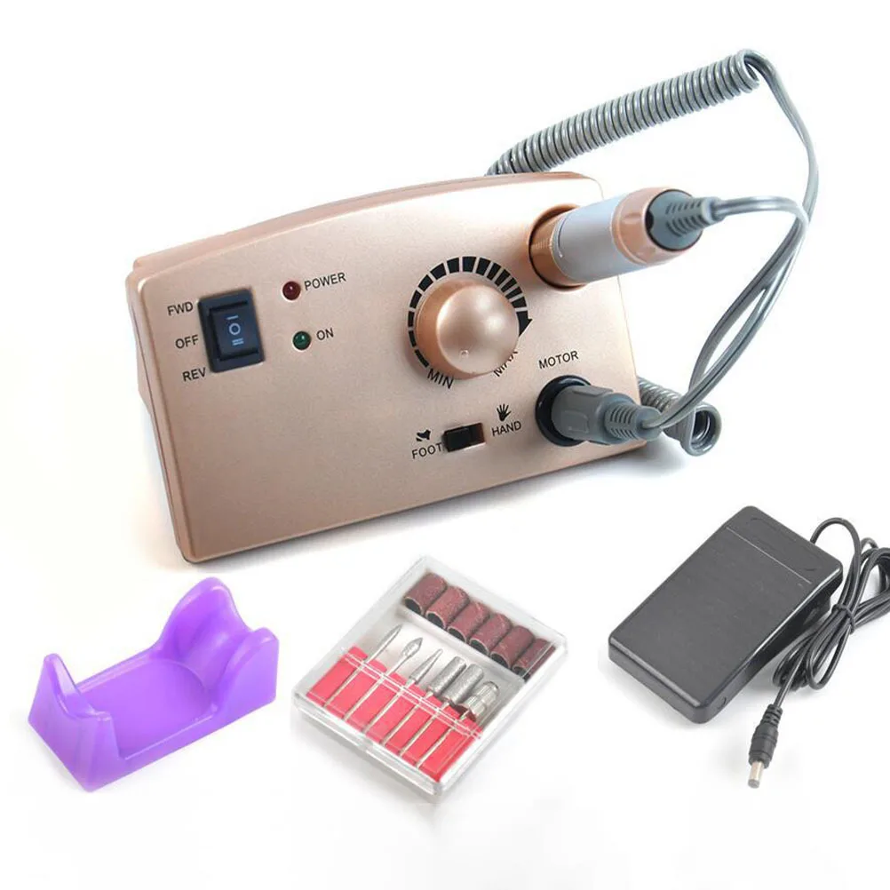 2 قطعة طلاء الأظافر الكهربائية مقبض حامل عديم الرائحة البلاستيك قوس لمسمار أداة فنية طحن مقبض الرف المحمولة مانيكير