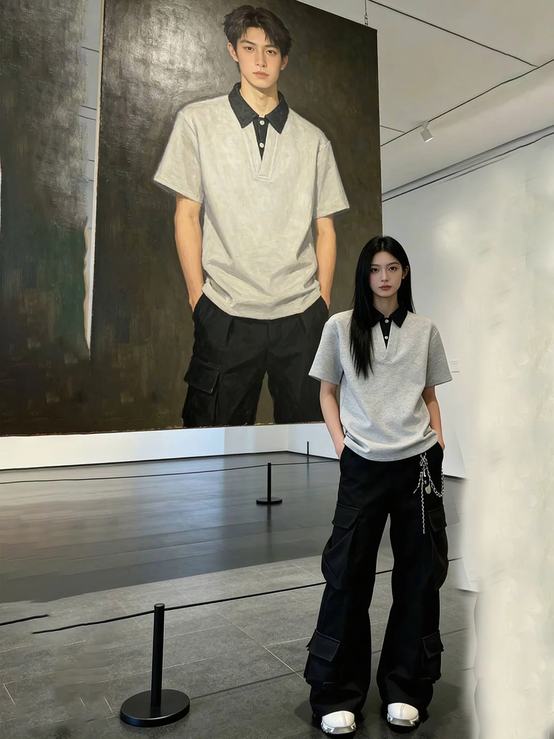 

Черная мужская летняя футболка с коротким рукавом, V-образным вырезом, стандартного кроя, без катышков, CleanFit