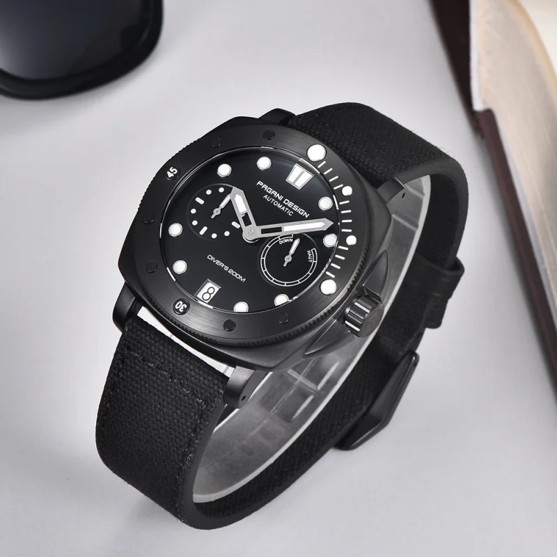 PAGANI DESIGN 1767 Men's Automatic Mechanical Watch Sapphire Crystal Stainless Steel Strap Waterproof Diving Watch Reloj Hombre view 4