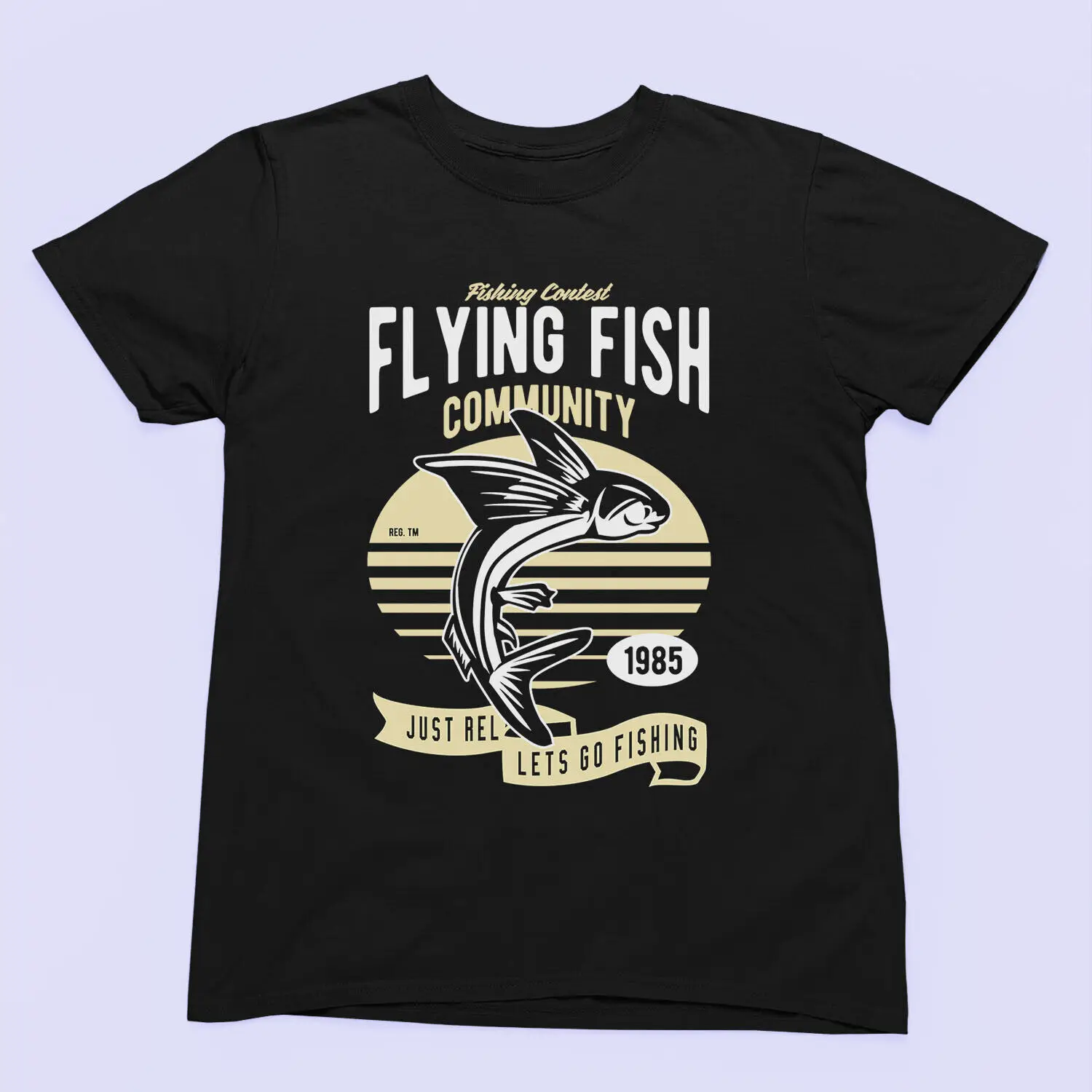 Flying Fish Community Graphic T-Shirt – Fun Fishing - Men, Women, Kids Tee