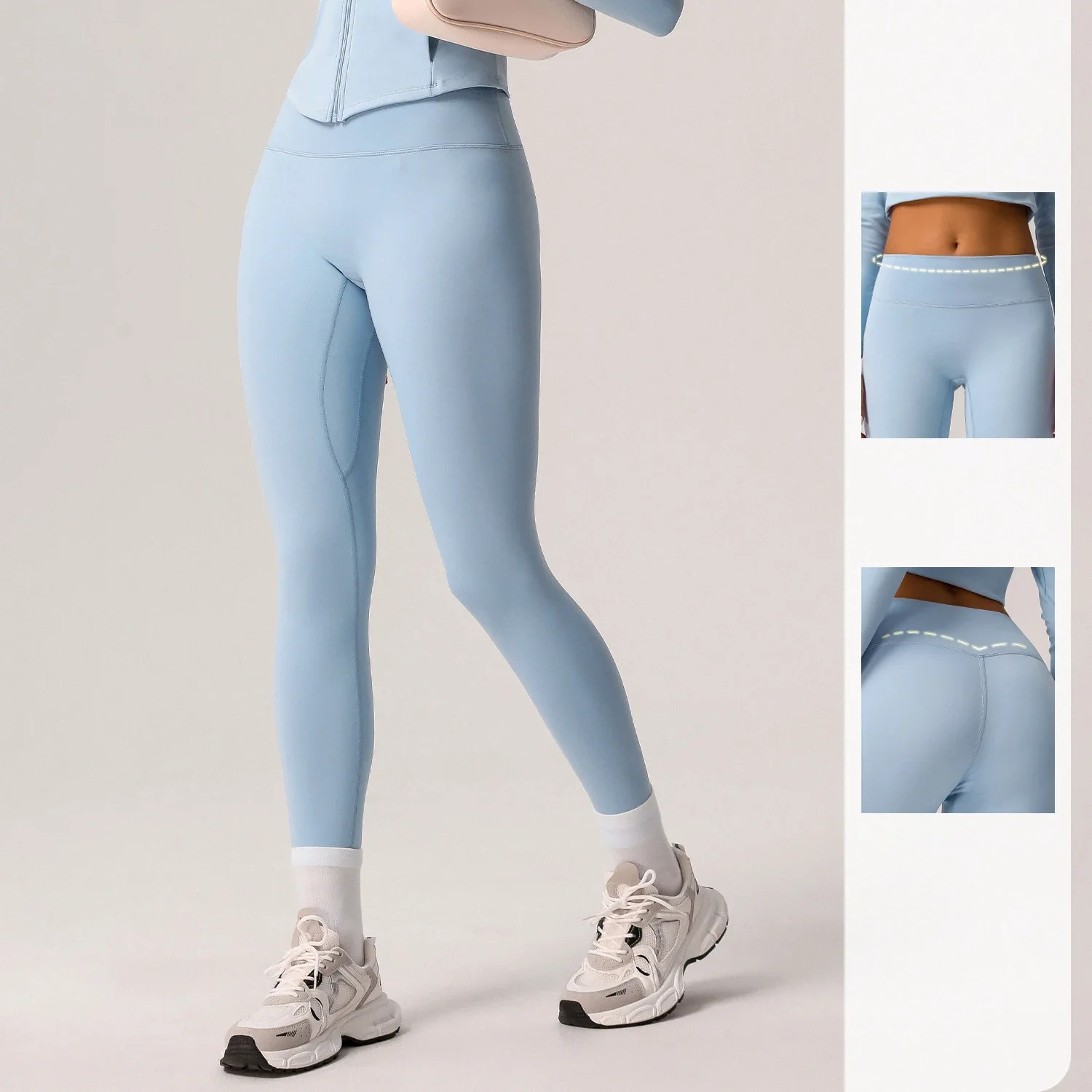 Padded Tight Cloud Feeling Yoga Pants Female High Waisted Belly Tightening Exercise Leggings Gym Lift Buttocks Fitness Nine Pant