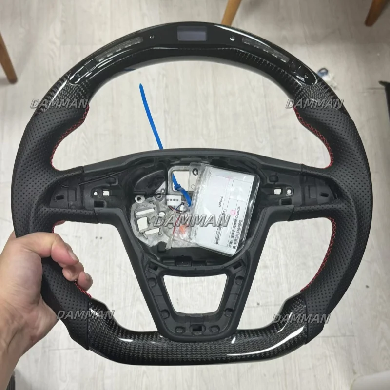 Real Carbon Fiber LED Steering Wheel for Seat Leon FR Cupra 5F Ibiza 6F Arona Ateca Leon ST Alhambra 2014-2019 Car Accessories