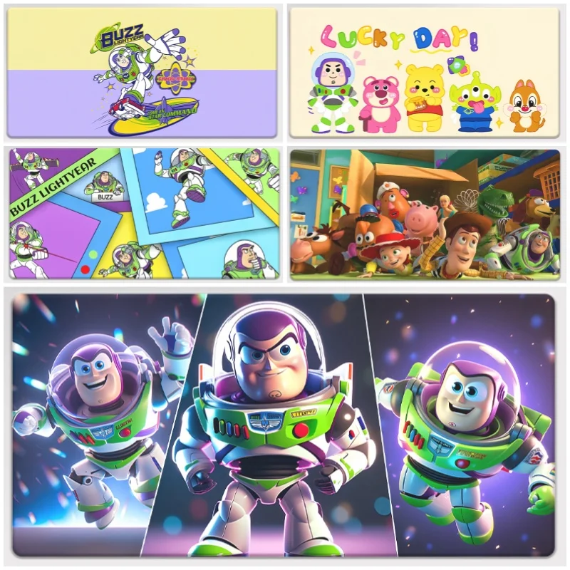 Large Mousepad XXL Buzz Lightyear Mouse Pad Keyboard Gaming Accessories Mouse Mats Game Office Computer PC Gamer Laptop Desk Mat