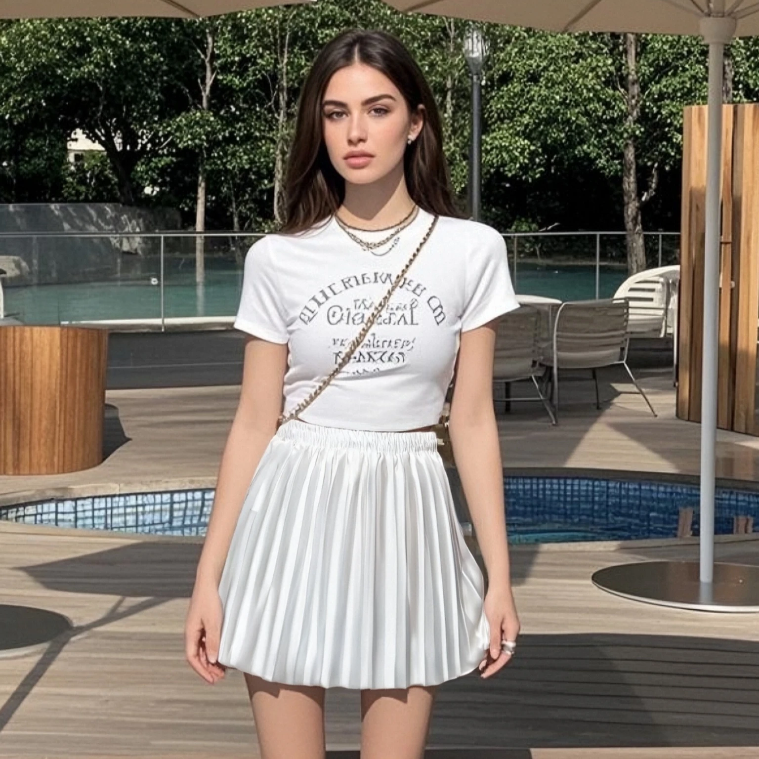 

2025 New Arrival Womens Pleated Skirt y2k Elastic Waist Design Fashionable and Comfortable for Daily Wear