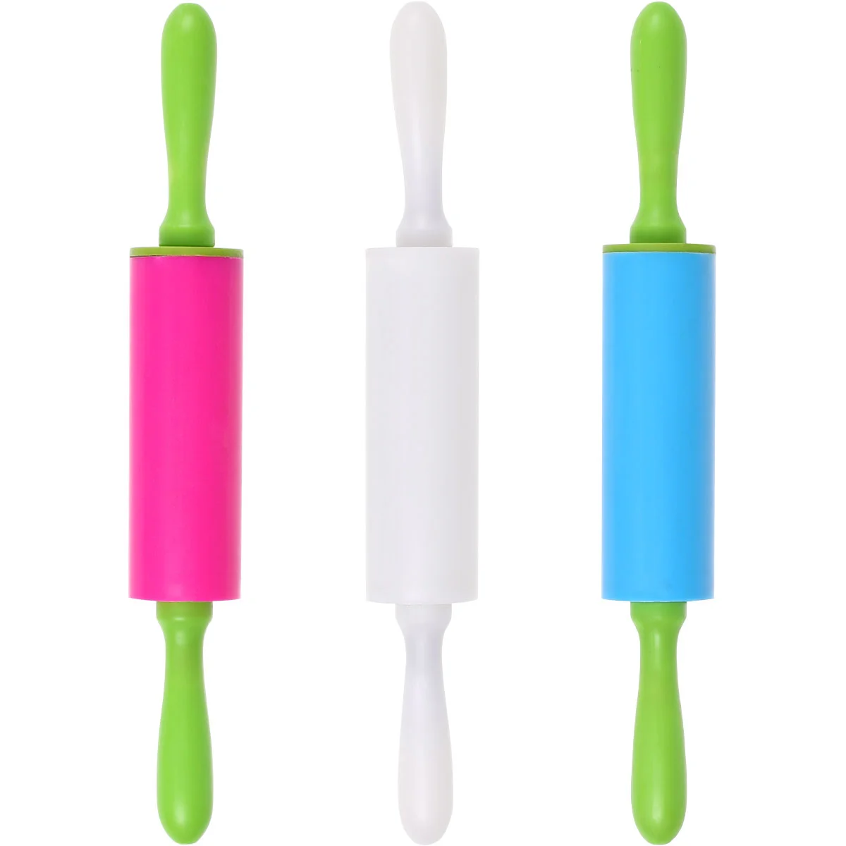 STOBOK 3pcs Children's Handmade Clay Stick DIY Rolling Pin Smart Dough Tools Kit Extruder Tools (Random Color)