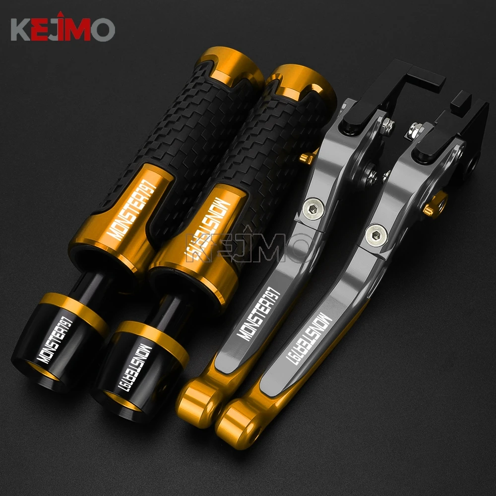 

2017 2018 797MONSTER Adjustable Brake Clutch Levers FOR DUCATI 797 MONSTER 797 monster Motorcycle Handlebar Grips Handle Ends