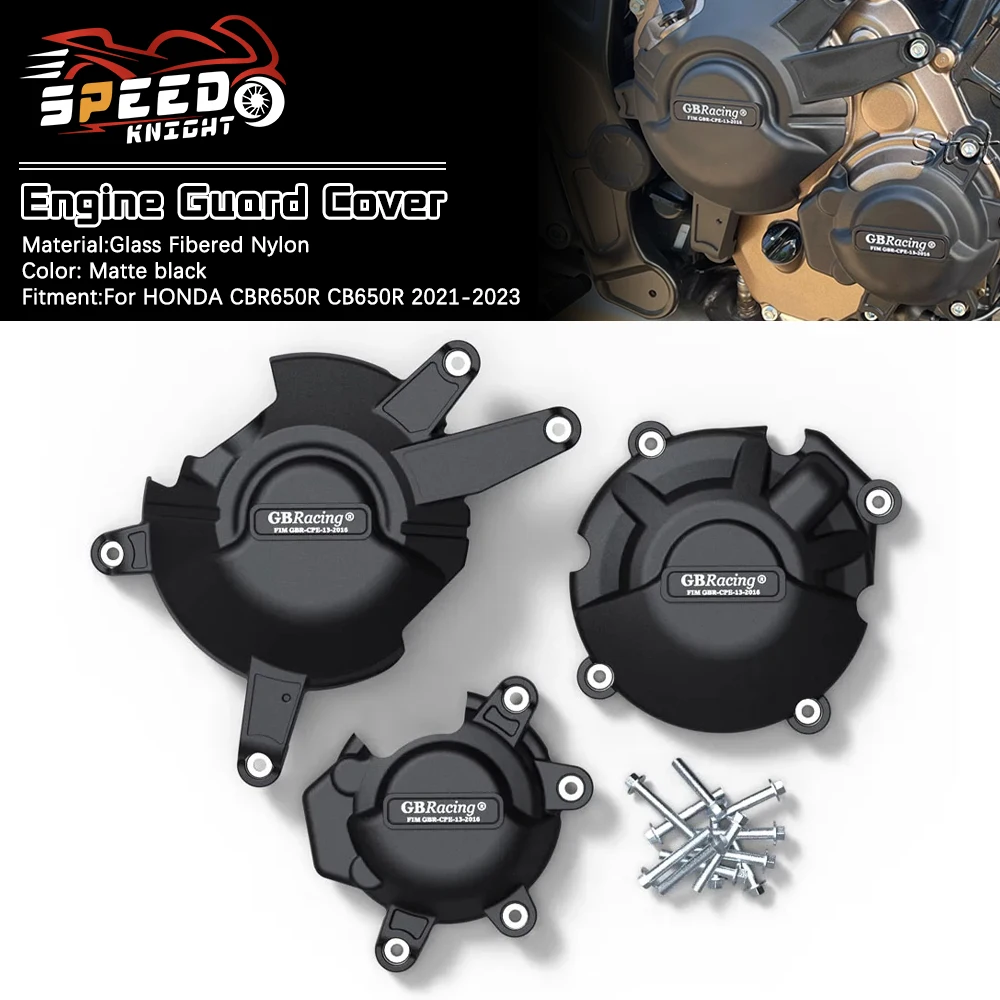 

Комплект крышек двигателя CB650R и CBR650R Защитная крышка CBR650R Защита двигателя CB650R 2021-2023