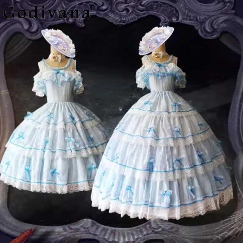 الأصلي لوليتا الأميرة يكبر فستان المرأة الزفاف لوليتا ارتداء اليومي فستان الإناث حفلة عيد ميلاد لوليتا فستان طويل