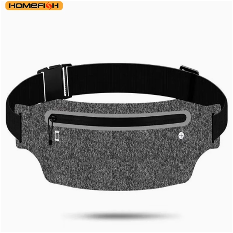 HOMEFISH Riñonera Deportiva Impermeable para Correr, para Hombre y Mujer, Cinturón Multifuncional para Guardar el Teléfono