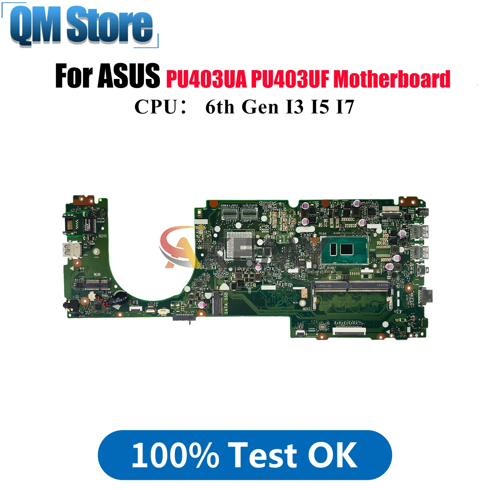 

Материнская плата для ноутбука PU403UA для ASUS VivoBook PU403U PU403UF PU403UA, материнская плата для ноутбука с процессором I3 I5 I7, 100% тестирование, ОК, быстрая доставка