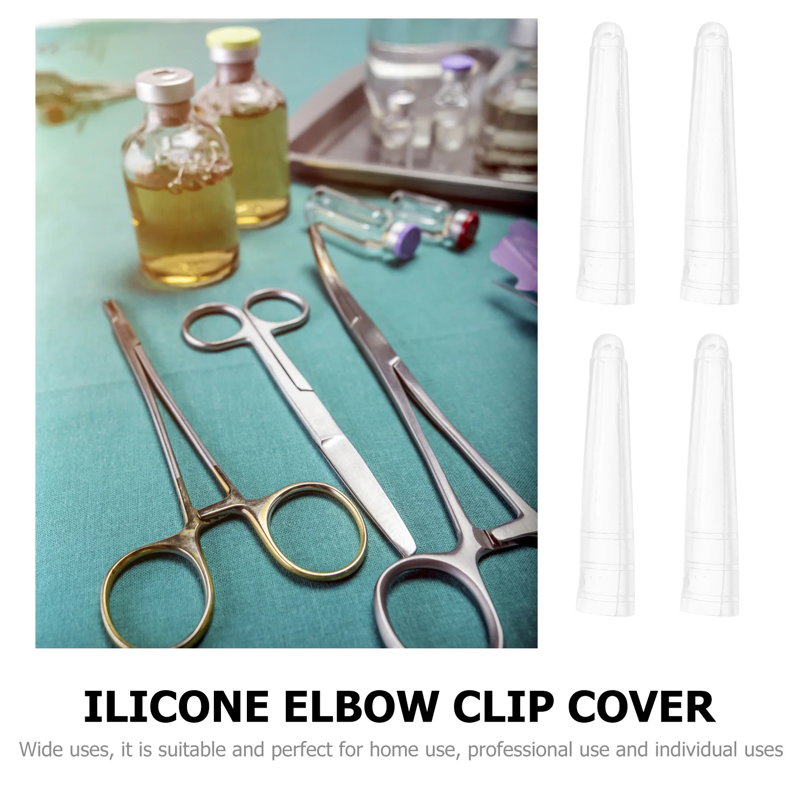 

200Pcs Tweezers Protective Sleeve Non-Slip Tips Covers Soft Silicone Replacement Cover for Home Beauty Professional Use