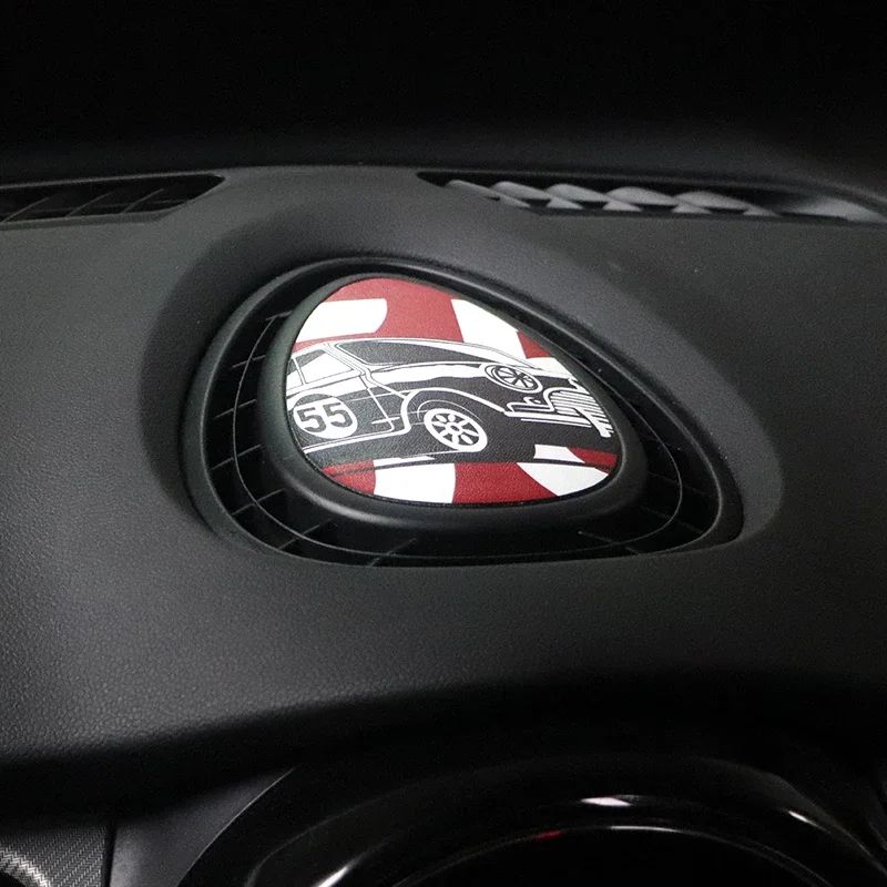 Central Air Outlet Leather Dedicated Cover Sticker For Mini Cooper One For F54 Clubman For F55 Hardtop For F56 Hatchback