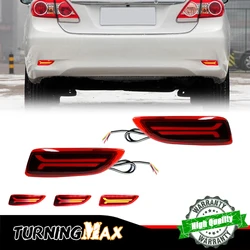 Rear Bumper Reflector LED Lights For 2011-2013 Toyota Corolla Lexus CT200h Tail Brake/Rear Fog Lamp,Sequential Turn Signal Light