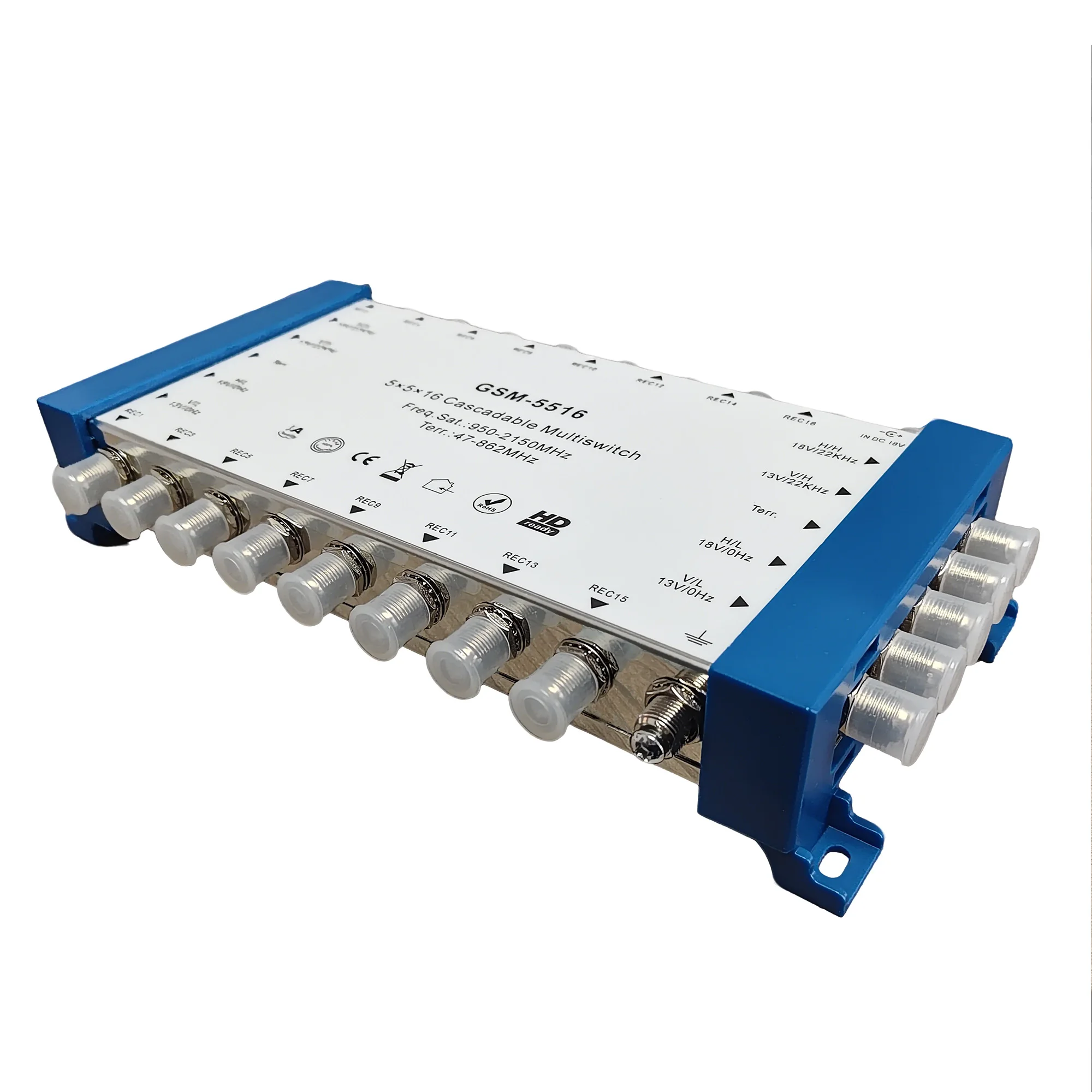5/9-in-16-out Satellite Signal Multi-Channel Switching Switch Cascade Multi In Multi Out 13V 18V 22K Diseqc Signal Distributor