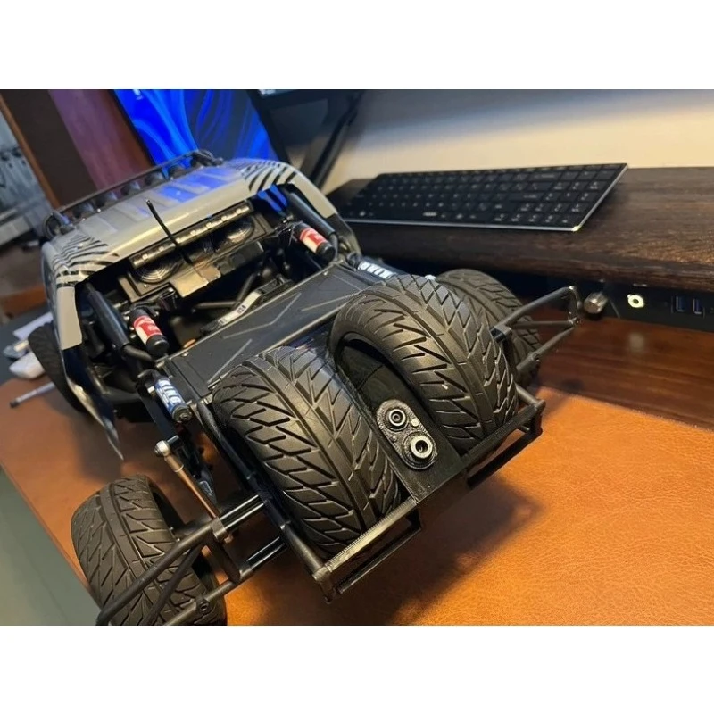 

3D Printed Upgrade Parts for Losi Baja Rey 2.0 1/10 Scale RC Short Course Truck Vertical Spare Tire Carrier Dual Exhaust Tips