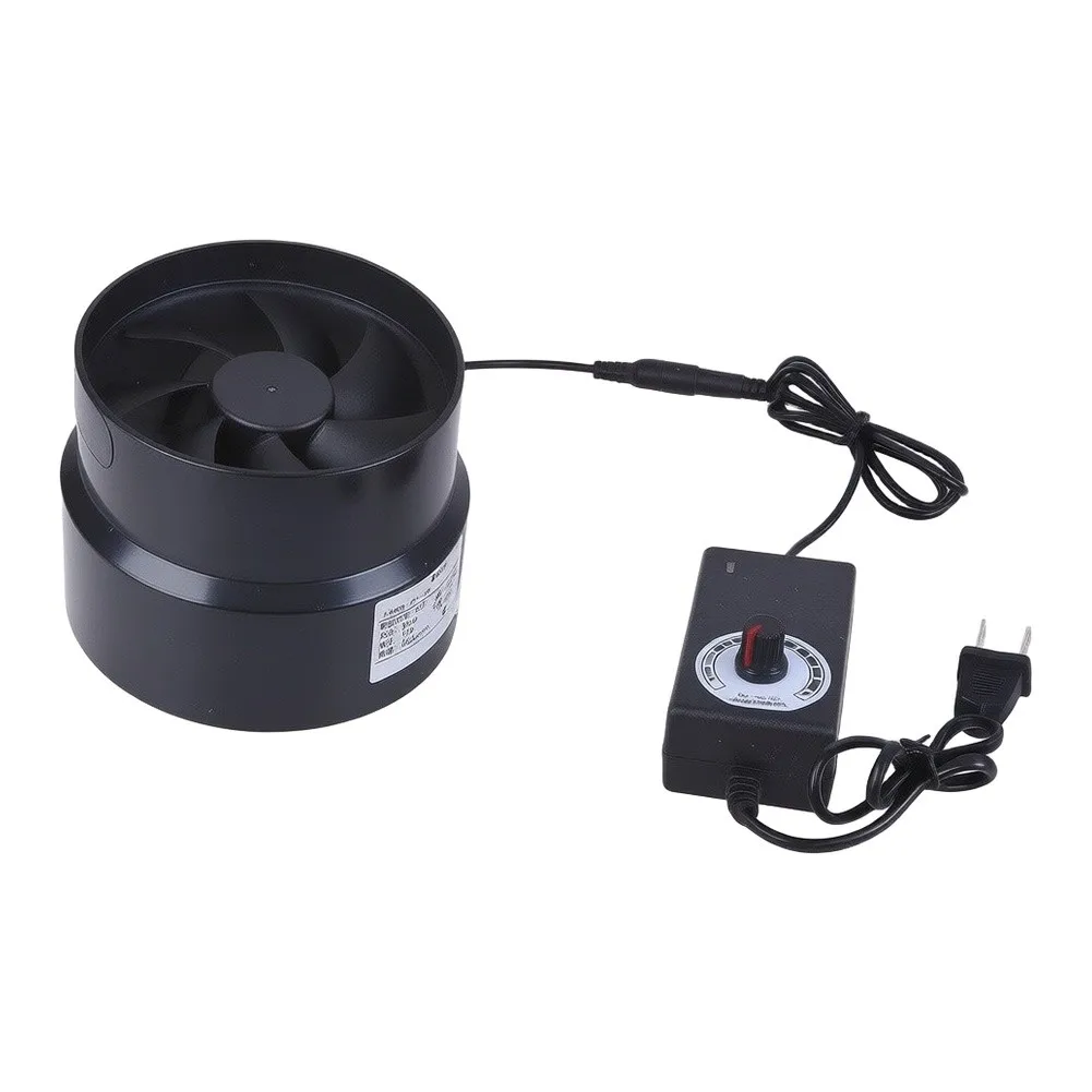 Air Circulation Fan Inline Duct Fan Efficient Airflow 110m3h Robust Pvc Construction For Grow Tent Ventilation