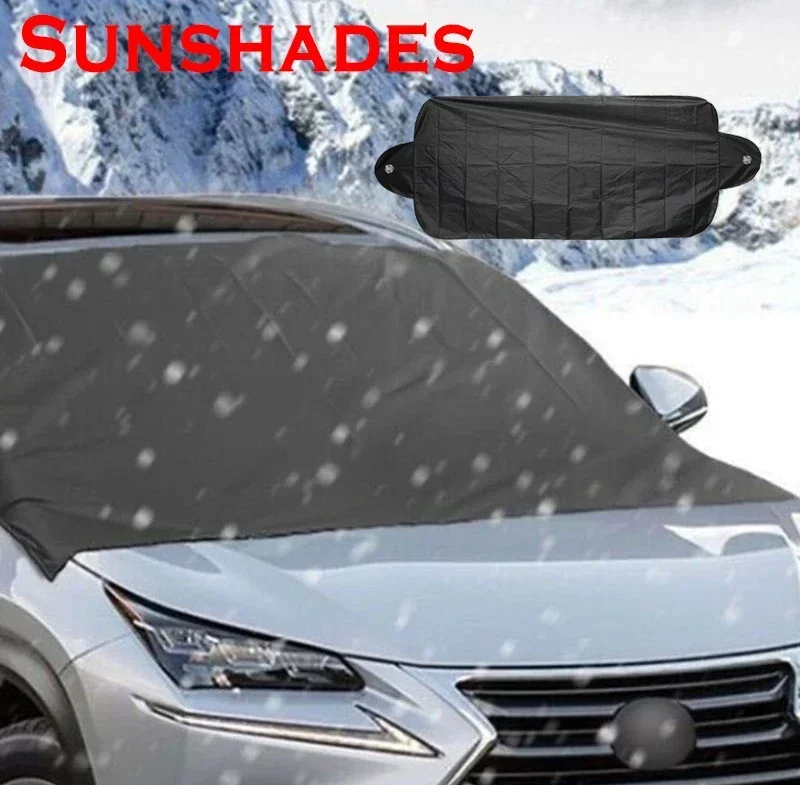 Auto Sonnenschutz Auto Windschutz scheibe Visier Schutz vor Schnee, Eis, Staub und Frost mit Saugnäpfen accesorios para vehículos