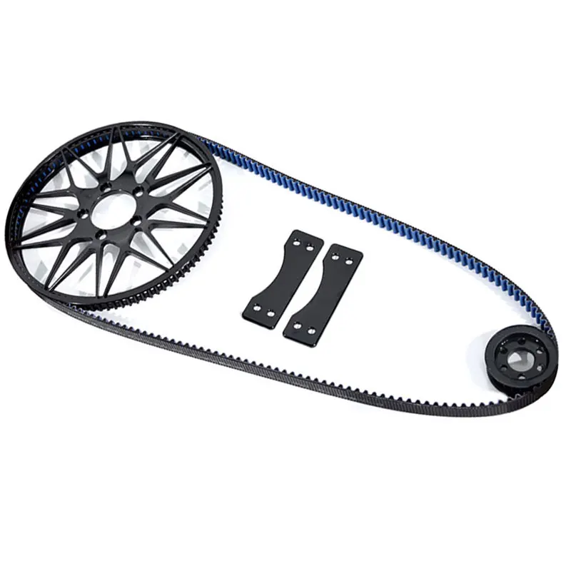For Light Bee X S Secondary Drive Rear Flat Fork Retrofit Belt Set Kit Secondary Drive Pulley Attachment for Segway X160 X260