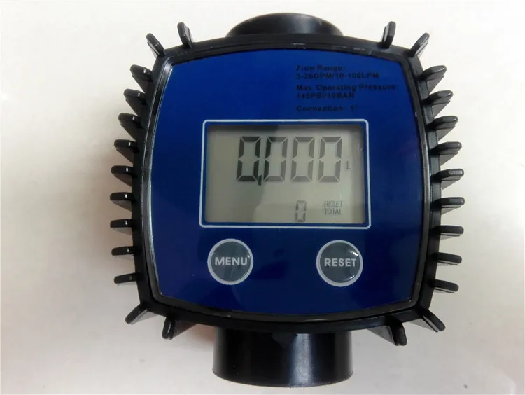 

K24 Digital Flowmeter Diesel Water 4 Minutes 1 Inch Turbine Flowmeter