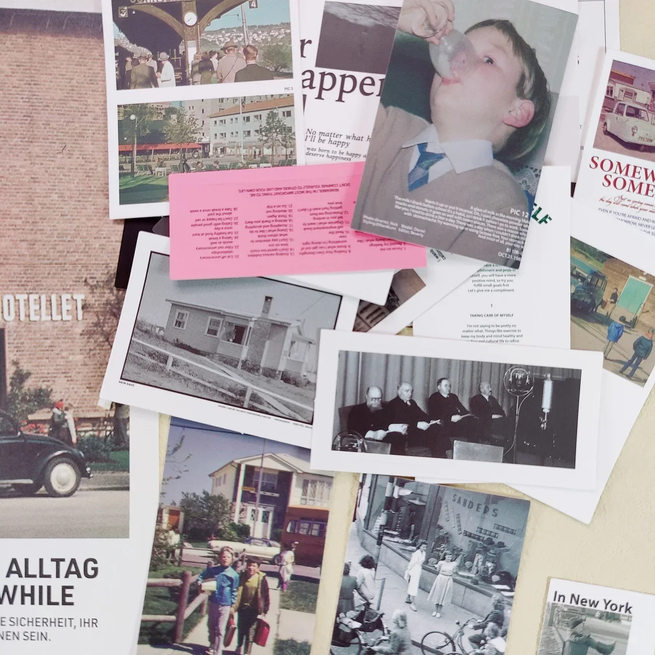 شخصيات OAB الكورية 202hosil مجلة المناظر الطبيعية الرجعية سكرابوكينغ المواد الزخرفية التصوير الفوتوغرافي ملصق حزمة