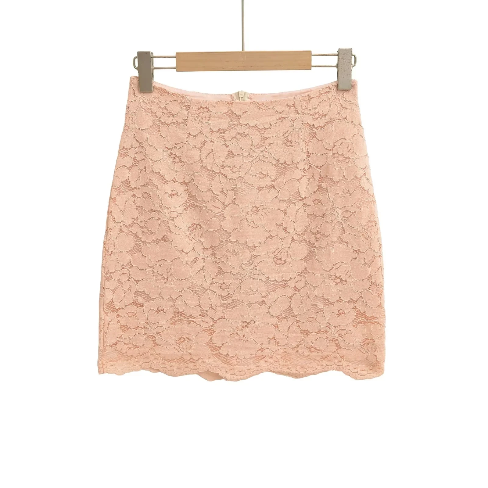 Sexy kanten rok dames hoge taille strakke pasvorm ort rokken lente zomer dunne holle elastische kontbedekkende rokken