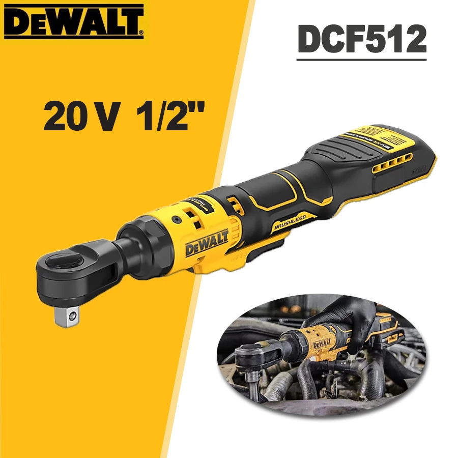 

DEWALT DCF512N Rushless 1/2" Open Head Ratchet Cordless Ratchet Wrench Power Tools - BARE