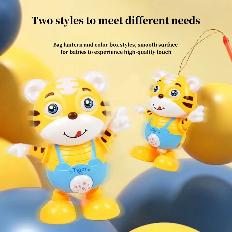 Electric Dance Robot Little Tiger Dance Robot Electric Children's Lantern Toy Children's Electric Dance Toy