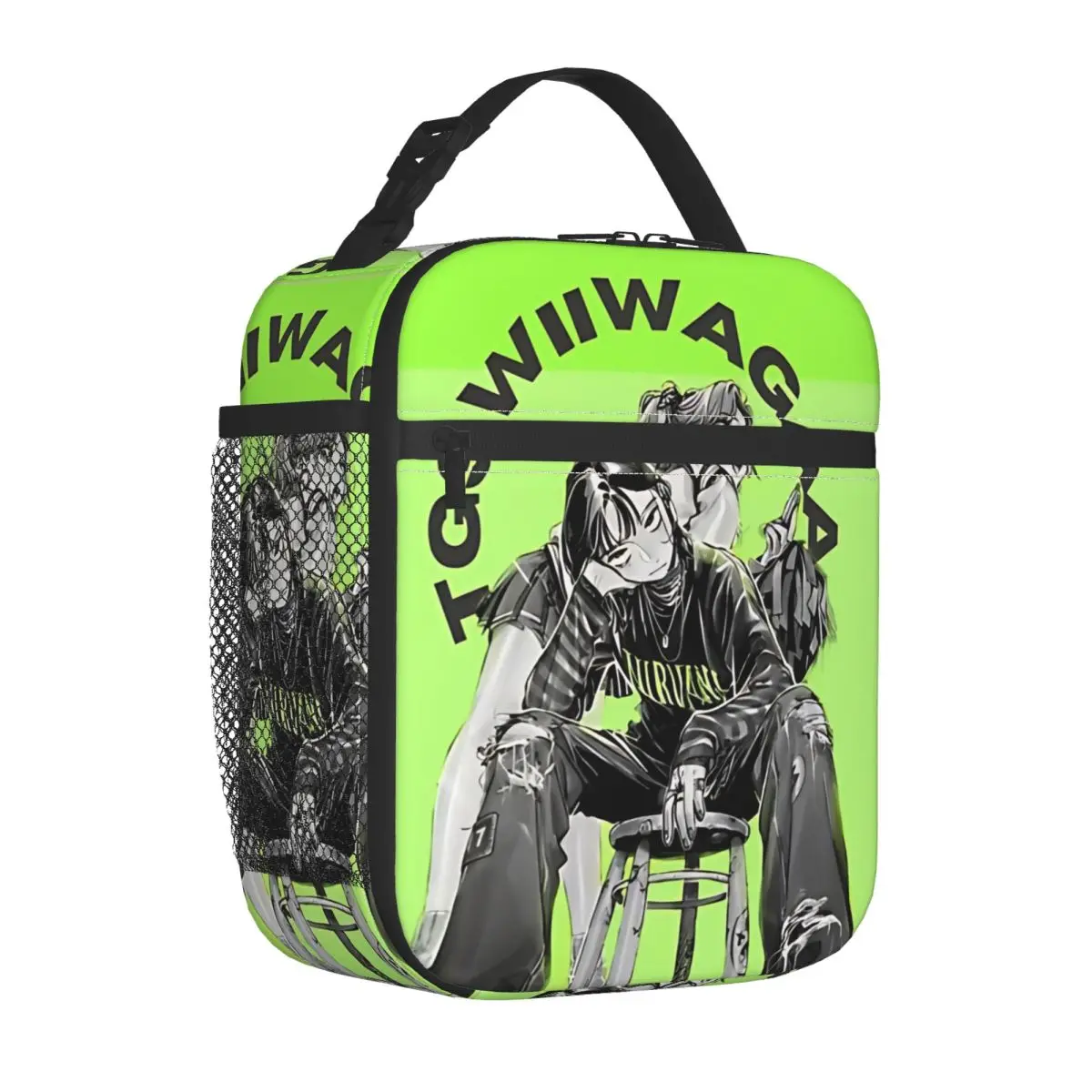 The Guy She Was Interested In Insulated Lunch Bags Large TGS WII WAGA A Anime Reusable Cooler Bag Tote Lunch Box Food Bag
