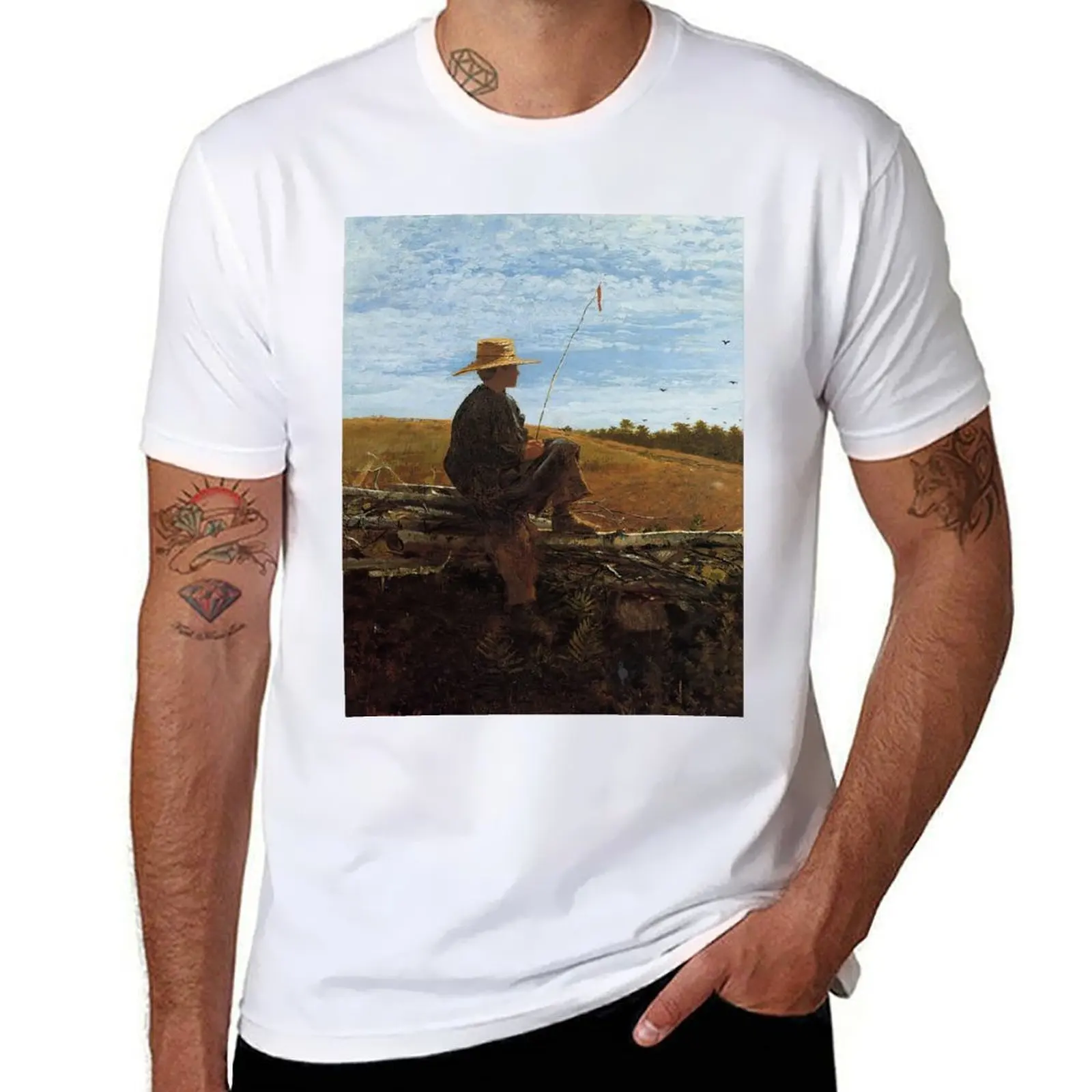 

Winslow Homer - Huckleberry Finn T-Shirt t shirt for man printed t shirts for man T-Shirt