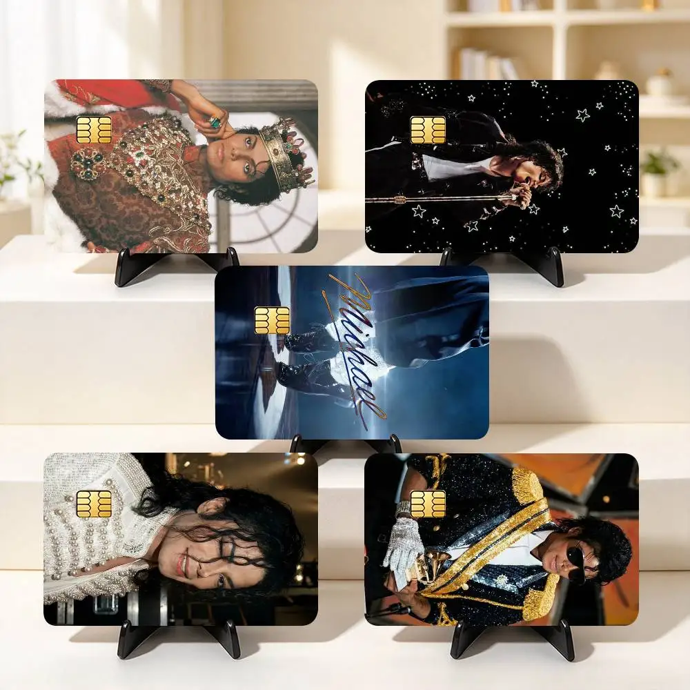 M-Michael Jackson Pop King  Credit Card HD Stickers Game Card Decal Small Chip Waterproof Sticker Gift