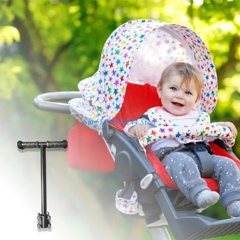 Universal Detachable Strollers Handlebar Extension Handle for Pram and Pushchair for Most Models with Easy Setsup