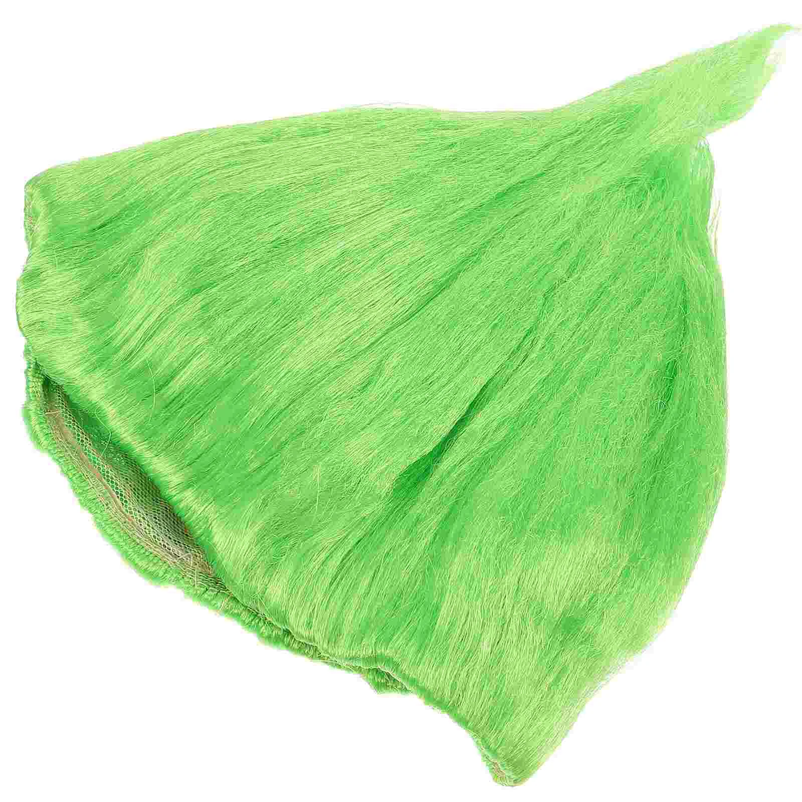 

Green Wigs Carnival Headdress Troll Festival Flame Shape Genius Hairpiece Cosplay Woman