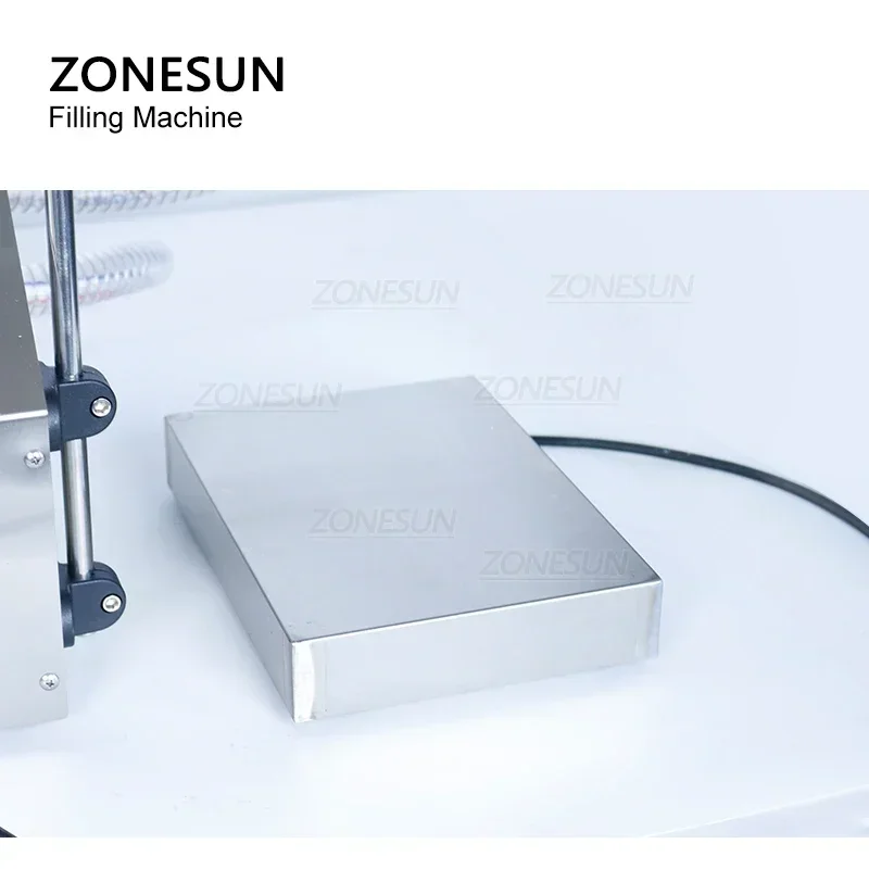ZONESUN ZS-DP432W ダブルノズルビッグフロー飲料食用油ミルク計量充填機ダイヤフラムポンプボトル充填