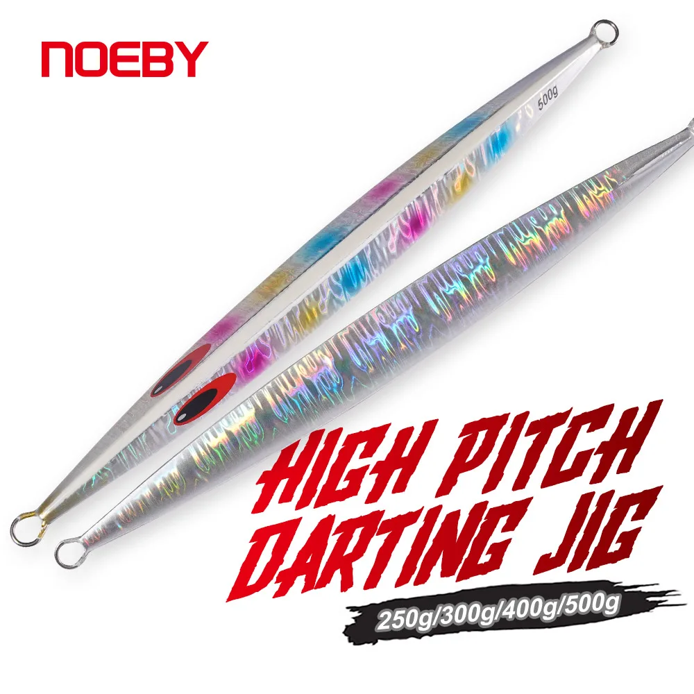 

Noeby Metal Jig Lure 250g 300g 400g 500g Deep Sea Fast Fall Fishing Jigging Glow Artificial Hard Bait for Sea Fishinng Lures