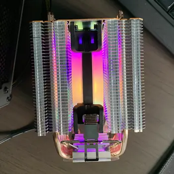 tepelných trubic Chladič CPU 4PIN PWM AM4 RGB Chladicí ventilátor pro Intel LGA 1366 1700 1200 1150 1151 1155 2011 X79 X99 AMD AM3 AM5 10 nejlepší prodej Ventilátor procesoru LGA 1150 - №3