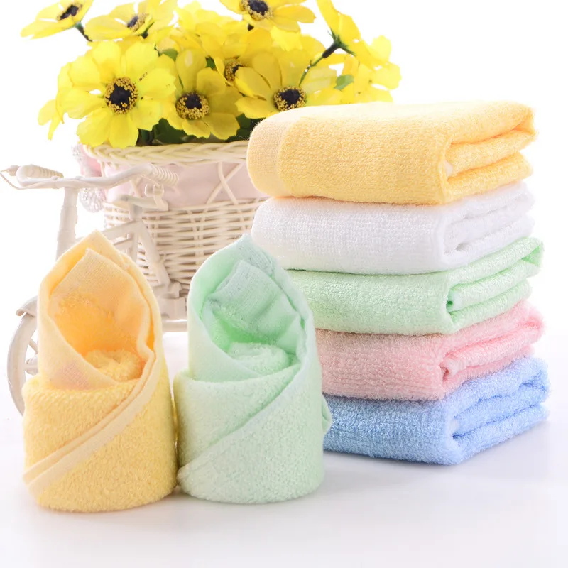 5pcs/lot 25*25cm ULTRA SOFT Baby Bath Washcloths Rayon from Bamboo Towels Perfect Baby Gifts Baby Travel Bathing Kits