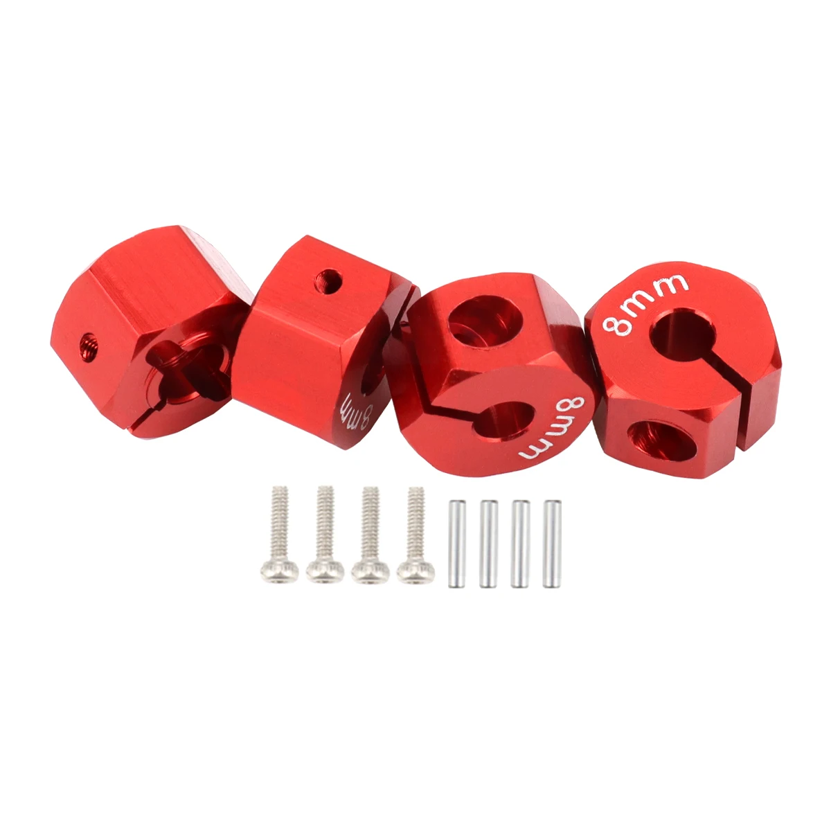 Aluminium 5/6/7/8/9/10/11/12 mm Adapter Sechskant 12 mm Antriebsnabe mit Stiftschrauben für RC Auto Track Truck HSP HPI Tamiya Traxxas Slash