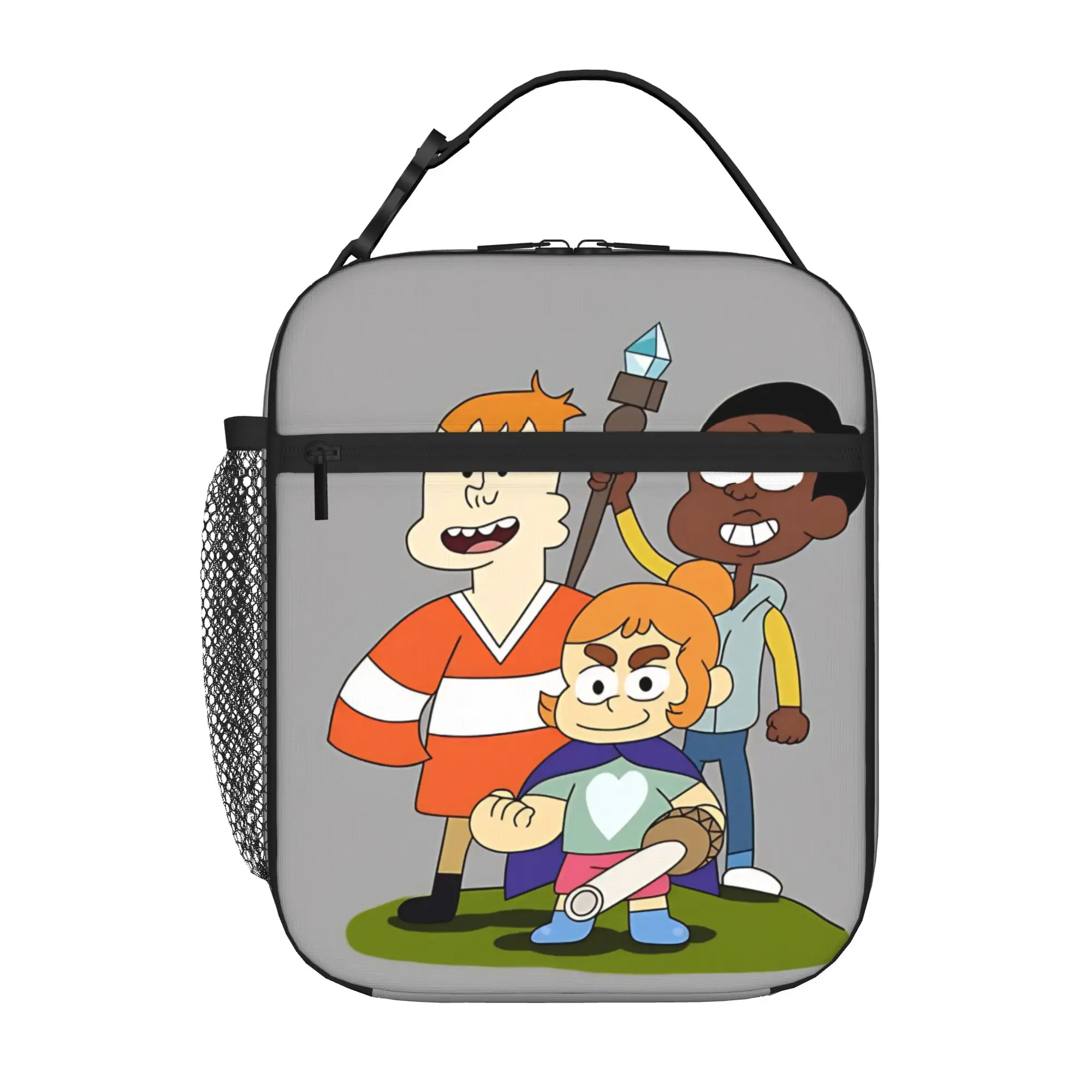 1 Piece Portable Lunch Container casual boy cartoon  Zipper Closure Durable Pocket Craig of the Creek For Lunch Box Bag