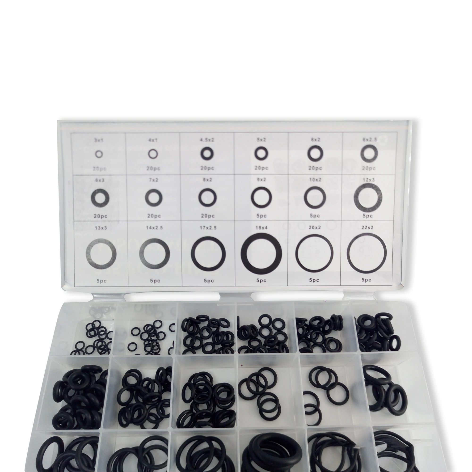 Acecare Black O-Ring 225Pcs/18 Maten Voor Duiken Tank Cilinder Rubber Vervangingen Duurzaam Afdichting O-Ringen