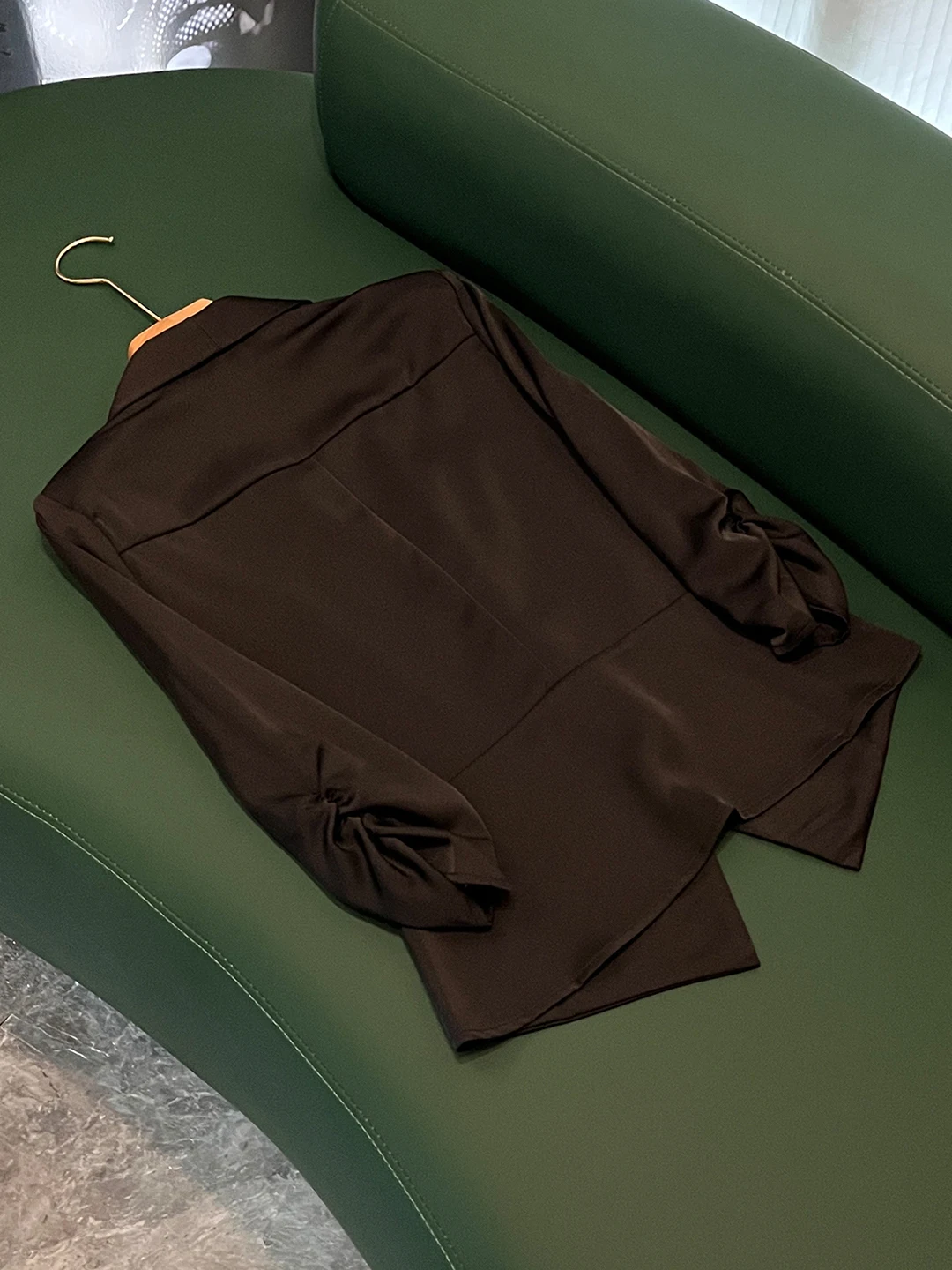 

Faionable New Acetate Satin Small Suit Jaet Winter Godd Sle Profional Outfit Top 22440 Commute Wind Sle ex