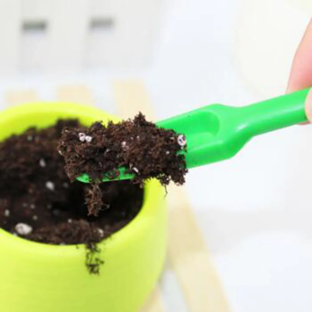 2Pcs Plastic Transplanting Tools Mini Shovels Succulent Planting Garden Seedlings Flower Vegetable Weeding Loosening Soil