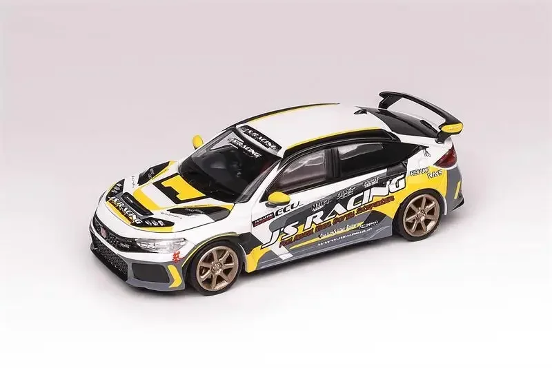 Motorhelix MH 1:64 Civic Type-R FL5 J's Racing Pearl White limited499 coche modelo fundido a presión