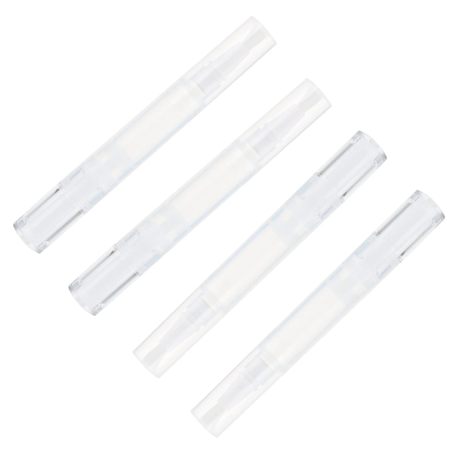 

4 Pcs Liquid Foundation Dispenser Lip Oil Applicator Perfume Gloss Pack Tubes Concealer Plastic