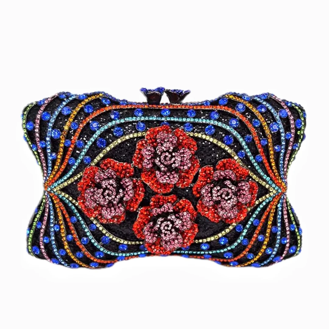

Diamond-encrusted Dinner Bag High-end Evening Banquet Diamond Clutch Women's Bag Rhinestone Affordable Glitter Quilted Crossbody